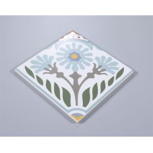 Gray Green 20x20cm Acid-Resistant Ceramic Rustic Tile