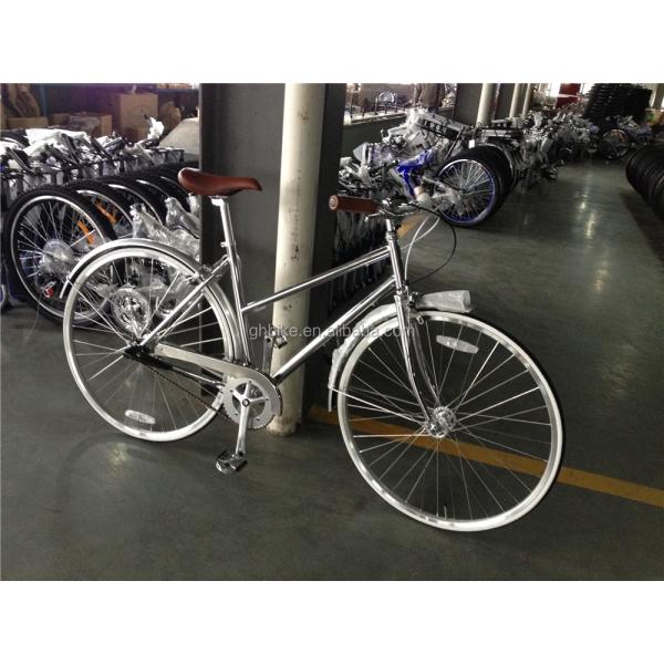 NO Suspension 3 Gear Silver Color Cromo Frame Vintage Ladies Bike Retro Women Lady Bicycle