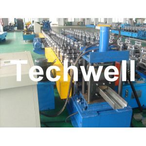 75mm Roller Diameter, 7.5KW Steel Security Door Frame Roll Forming Machine