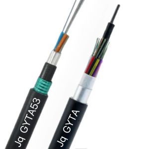 China Underground Fiber Optical Cable Stranded Loose Tube Armored Fiber Optic Cable GYTA GYTA53 on sale