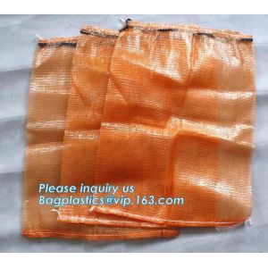 PP woven recycle potato mesh bag,mesh potato bags, onion sack, raschel mesh bag