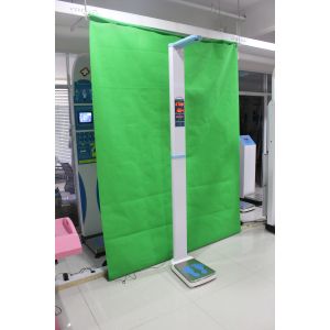 Ultrasonic height weight BMI machine with voice instruction