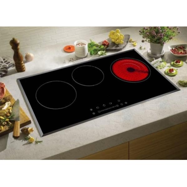 Buy 3 Zones 5KW Electric Glass Induction Ceramic Hybrid Hob at wholesale prices
