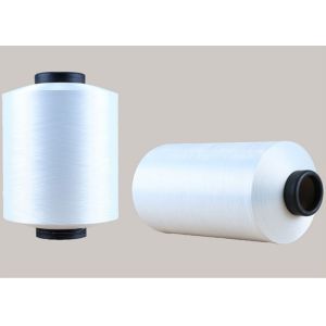 Quality AA Grade Twisted Polyester FDY Yarn , 150D / 288F Microfiber Raw White Yarn Knitting for sale