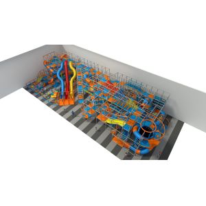 Custom Indoor Play Structure with Slide for 3-12 Year Olds
