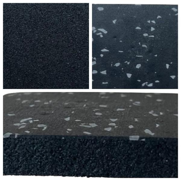 Moisture Resistant Rubber Floor Matting with EPDM Dots for Gym and Home 1m*1m 15mm to 50mm