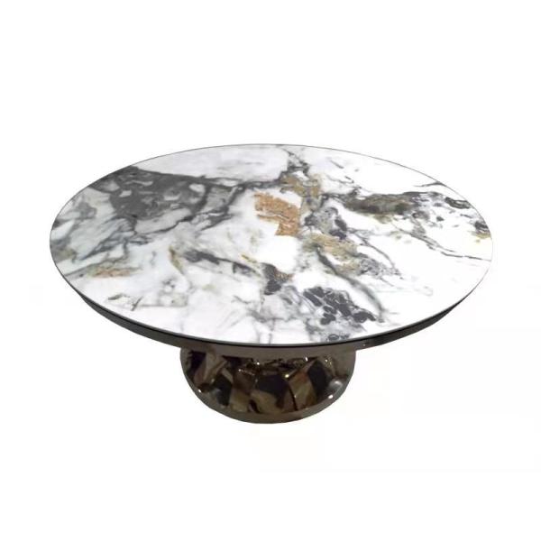 Cattelan Italia Stainless Steel Marble Dining Table Impact Resistance