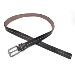 Business Casual Cowhide Mens Casual Leather Belt Alloy Pin Buckle