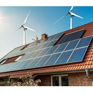 Home Off Grid Hybrid Power System Wind Solar Hybrid Controller 3KW Wind Turbine