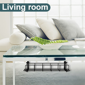 Home Office Desk Mount Cable Management Tray Non-folding Rack Storage Holders