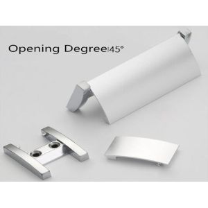 Classical Zinc Alloy Concealed Drawer Pulls , Gold / Black Square Hidden Flat