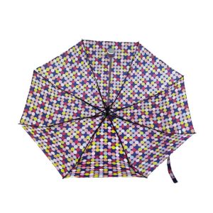 Full Color Printing Pongee 190T Mini Ladies Folding Umbrella TUV Approved