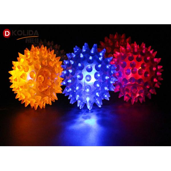 Rubbery Squeezable Glow In The Dark Dog Ball Bouncy Led Ball Approximately 2.5