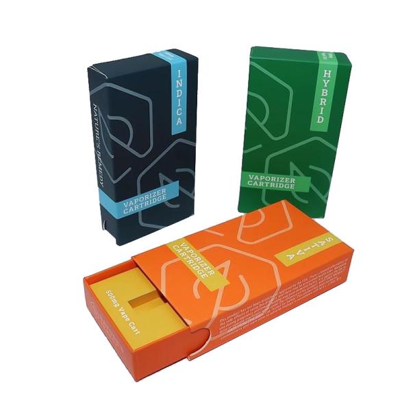 Buy Childproof Vaporizer Cartridge Packaging Box CMYK Printing Recyclable Paper at wholesale prices