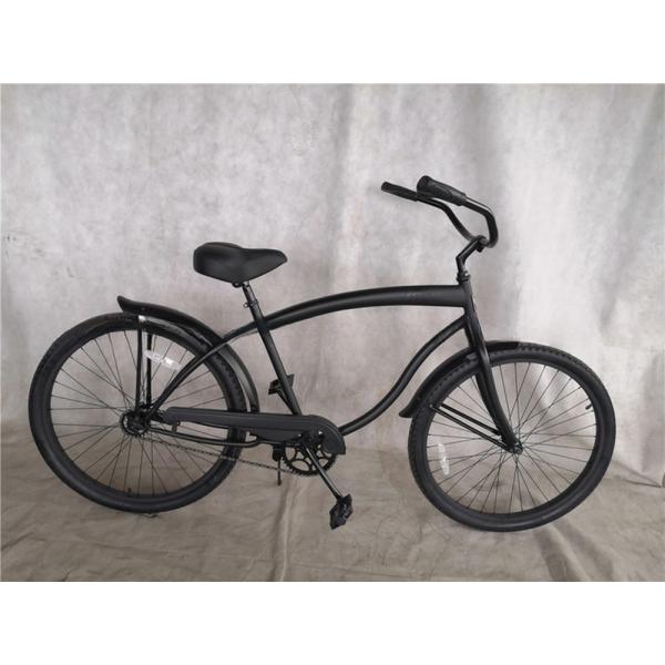 26 Inch Adults Mens Single Speed Comfort Beach Cruiser Bike Matte Black Ready to Ship