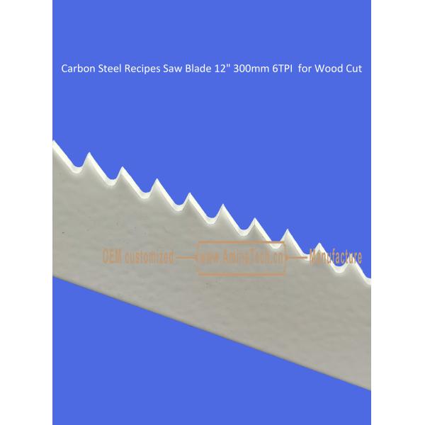 Carbon Steel Recipes Saw Blade 12" 300mm 6TPI for Wood Cut ,Power Tools