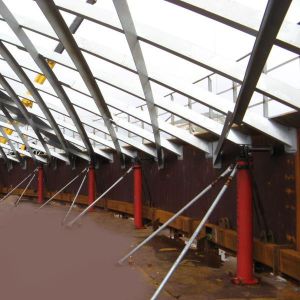 120t Capacity Hydraulic Tank Jacking Equipment For Customizable