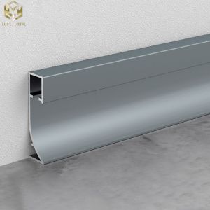 78mm Aluminium Skirting Profile Board With Led Strip ODM