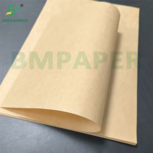 China 50g 60g Pure Virgin Fibre Kraft Paper 102cm Brown Bag Paper Roll on sale