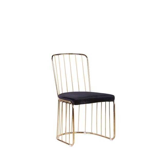 Buy Nordic Golden 42cmx42cm 150kg Black Iron Dining Chairs at wholesale prices