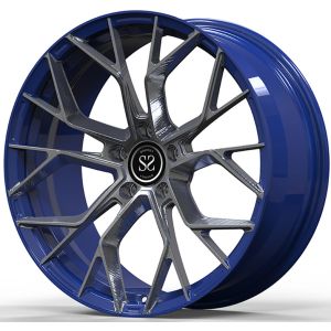 Custom 1Piece Forged Aluminum Alloy Rims BMW 760E 21”Gloss Gun Metal