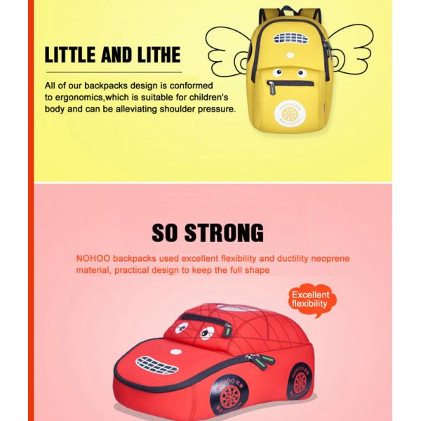 Cool Car 3D Design Kids Toddler Backpack For Travelling 0.3KG
