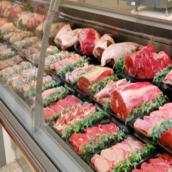 Supermarket Meat Display Freezer R22 Single Temperature