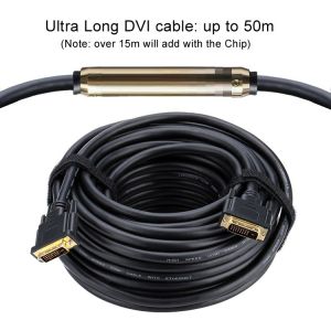CE ROHS 1080p 60HZ 24K Gold Plated DVI To DVI Cable