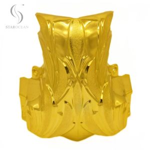 Dark Gold Plastic Coffin Corners 1# DG For Funeral Interment Ornamentation
