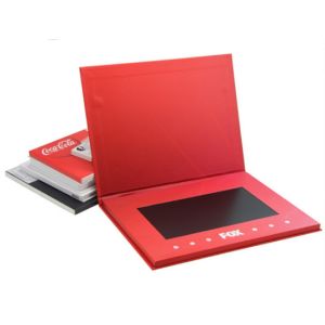 China 10.1 inch video brochure with hard cover, lcd video booklet with hard back on sale