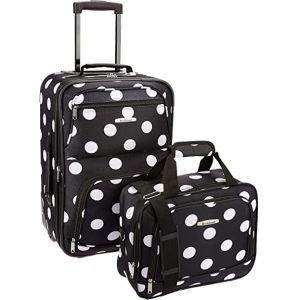 China Straight Wheels Steel Trolley Softside Upright Luggage Set on sale