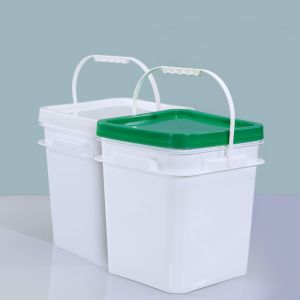 10L Food Grade Square Plastic Paint Bucket for Multi-Purpose in Home and Kitchen