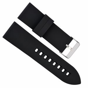 Simulate Stitching Men'S Silicone Watch Bands 26mm With Pattern