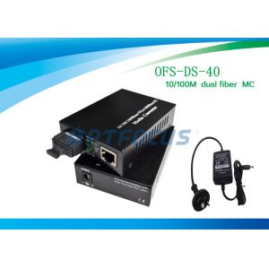 Gigabit Media Converter SM 10 / 100M 1310nm 40Km SC , External Power