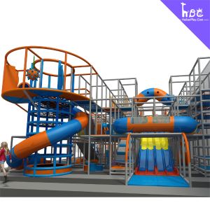 Custom Indoor Play Structure with Slide for 3-12 Year Olds