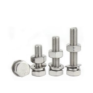 Stainless Steel HEX Bolts Nuts 304 316 M8 Size 35mm Length M12 Thread M16 Thread
