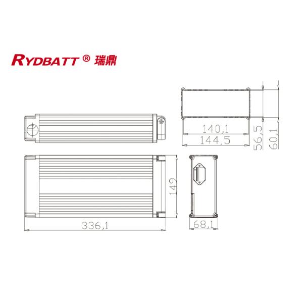 RYDBATT SSE-007(48V) Lithium Battery Pack Redar Li-18650-13S4P-48V 10.4Ah For Electric Bicycle Battery