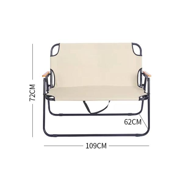 Lightweight 2 Person Portable Collapsible Beach Chair for Camping and Hunting