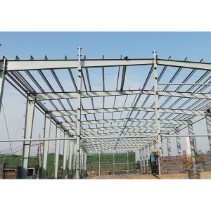 China 100 × 80 Prefabricated Steel Construction Metal Garages Gb Standard on sale