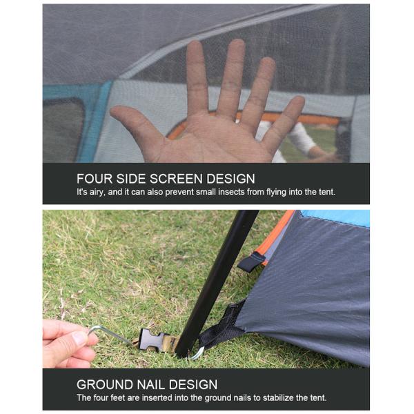 Waterproof Automatic Family Camping Tent 190T Polyester PU3000MM Green