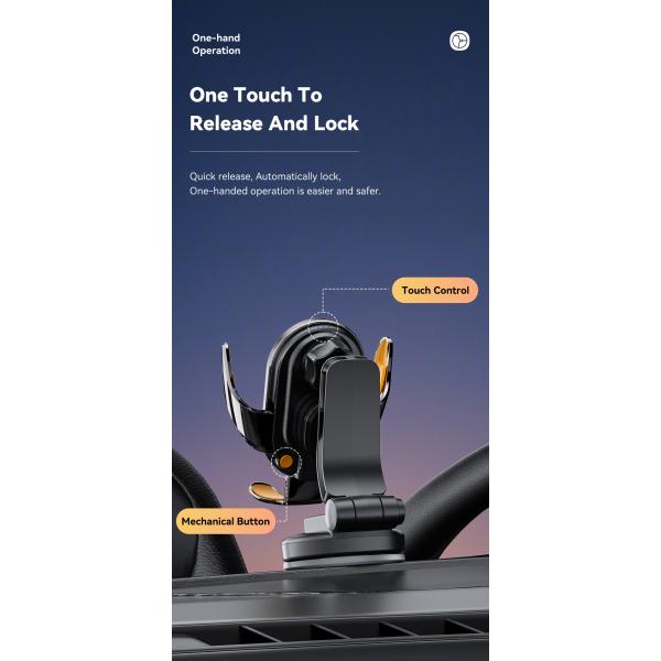 ESSAGER A5 Series Hook+Suction Cup Best Cell Phone Holder for Car Mount