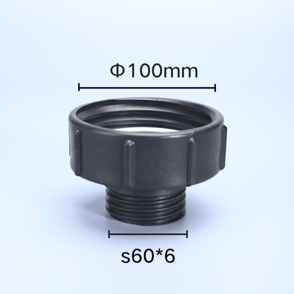 Hexagon Head Code IBC Tank Adapter for UMETASS 100MM To S60*6 Male Thread Valve Faucet
