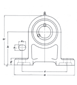 Quality Pillow blocks UCPH2 series UC211 for sale