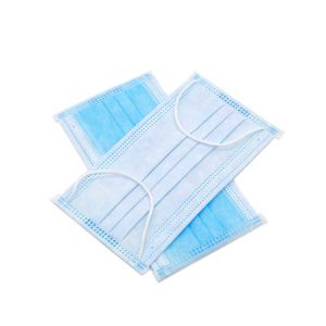 Blue White Medical Surgical Face Mask Antibacterial Earloop Face Masks