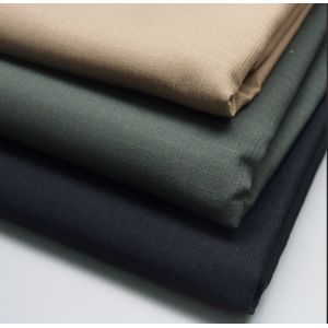 Plain Dyed Polycotton Ripstop Fabric Waterproof Uniform Fabric