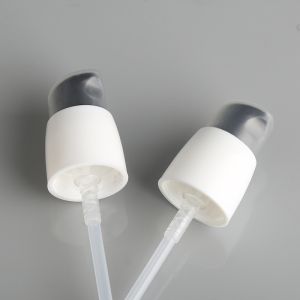 Dispenser Pump with PP Half Over Cap Customization White Plastic Cream Pump