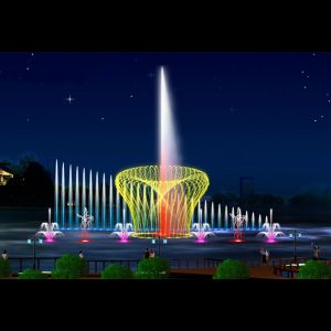musical rainbow colors fountains pond fountain portable dancing fountain