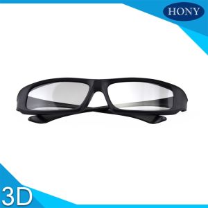 Plastic Universal Circular Polarized 3D Glasses Passive 3D Cinema Eyewear