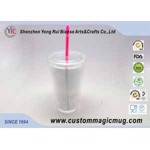 Single Wall Stadium Cup Plastic Straw Cup ODM Personalized Design