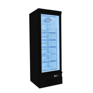 Rapid Frozen Glass Doors Upright Commercial Freezer Display For Supermarket